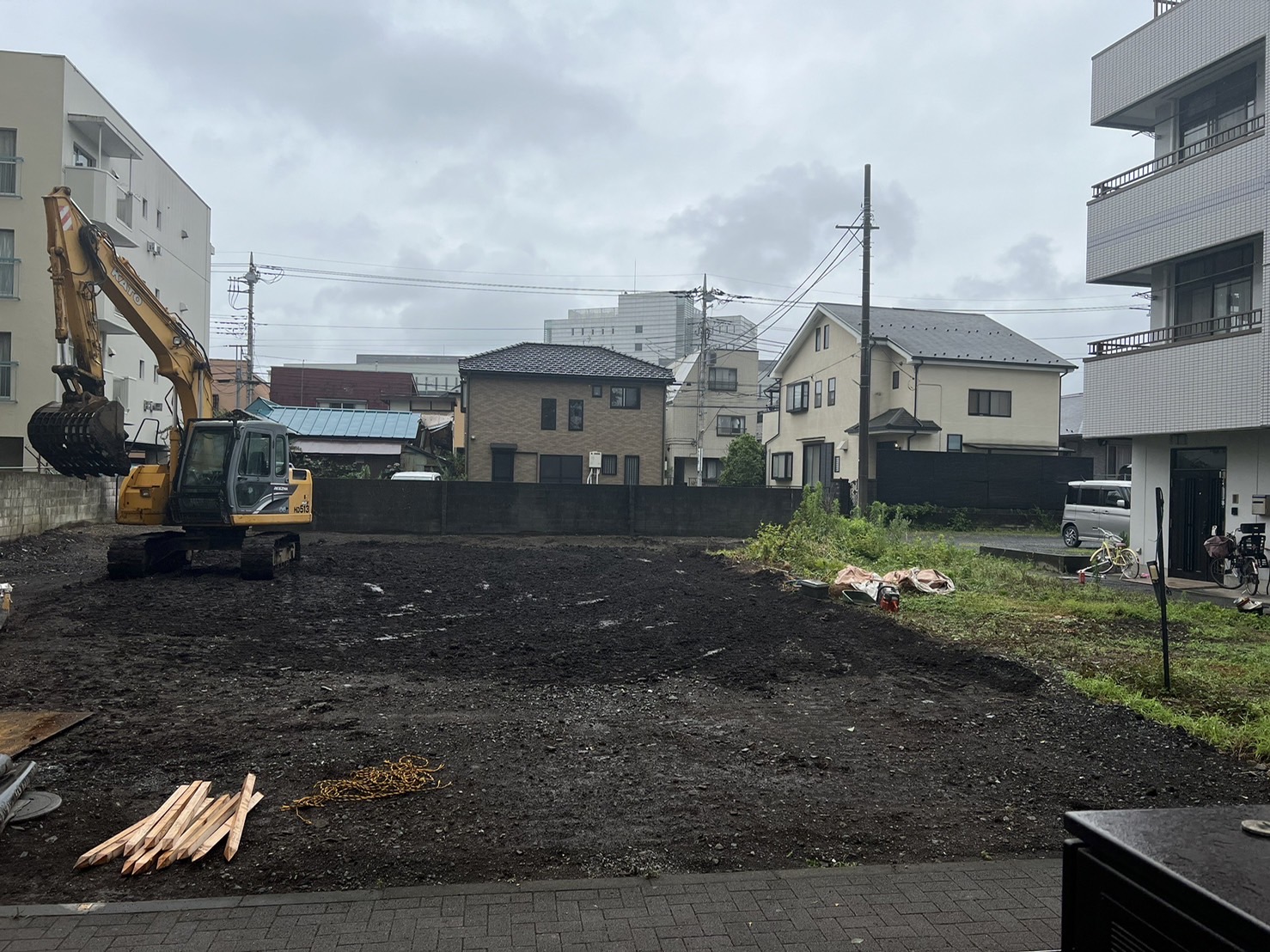八王子市千人町の解体工事の画像