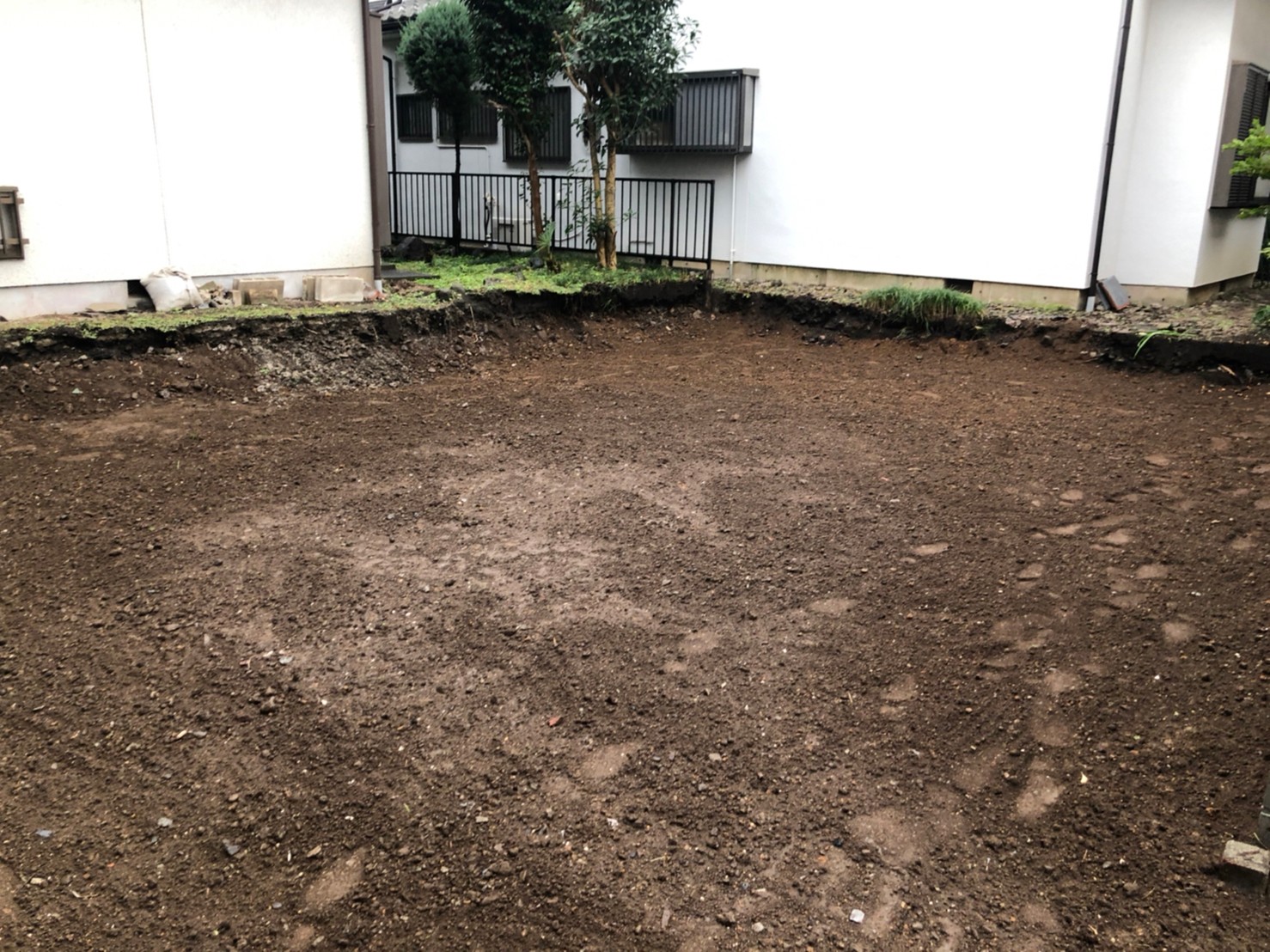国立市東の解体工事の画像
