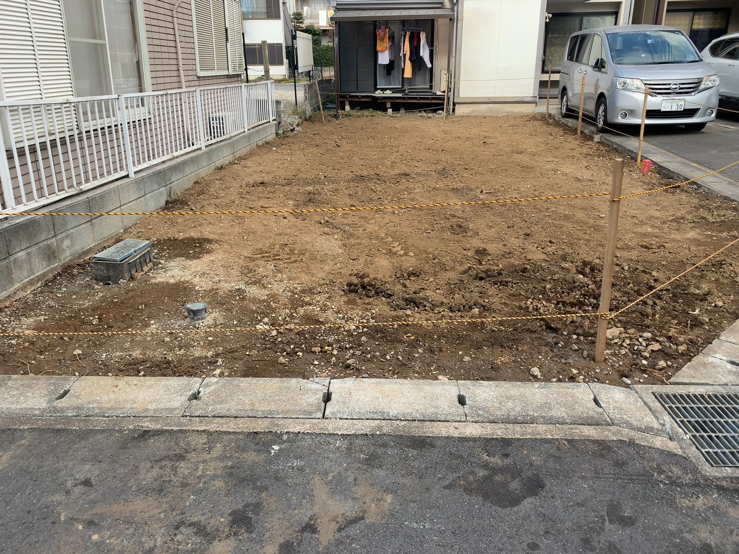 川崎市高津区久地の解体工事の画像