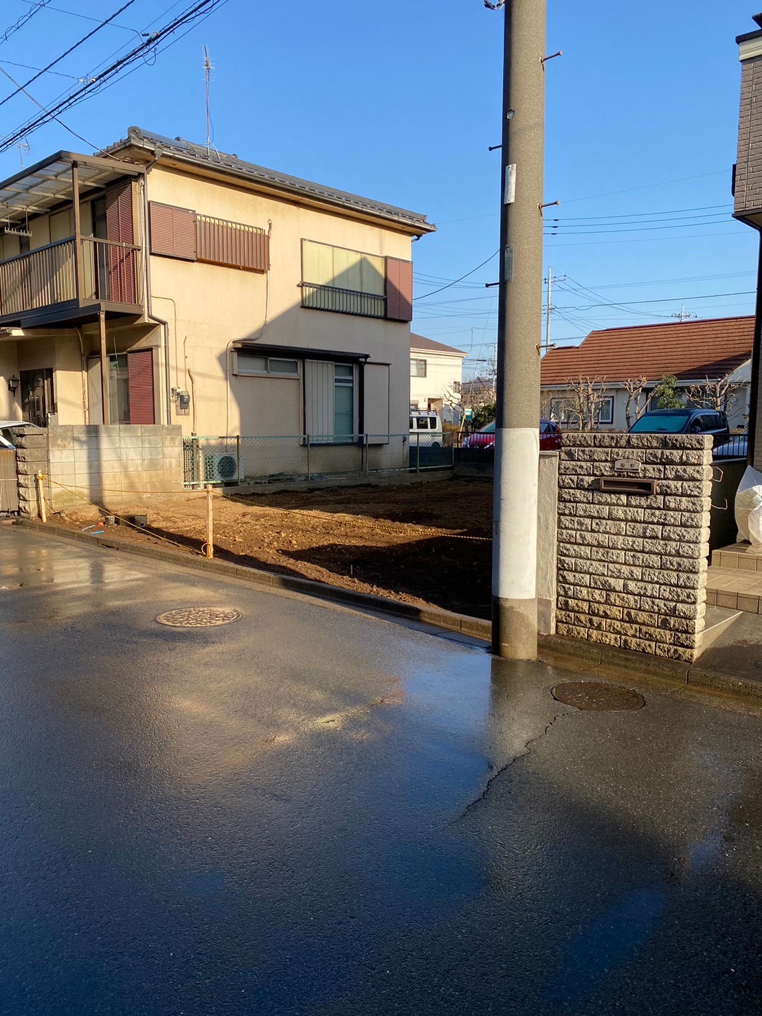新座市東の解体工事の画像