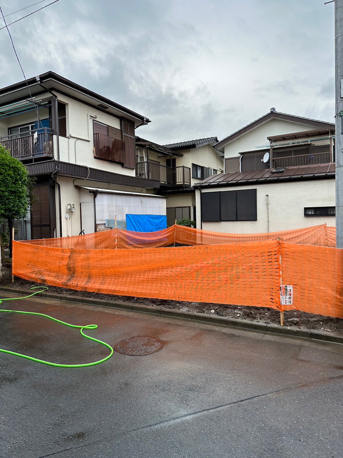 狭山市中央の解体工事の画像
