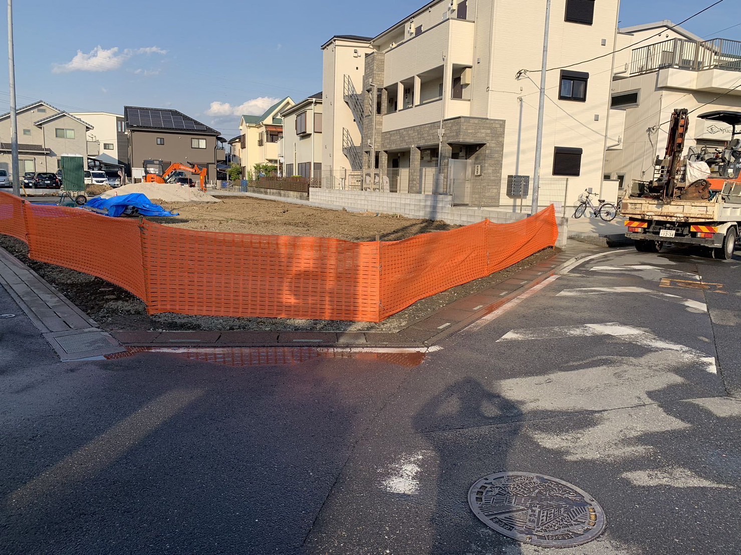 草加市新里町の解体工事の画像