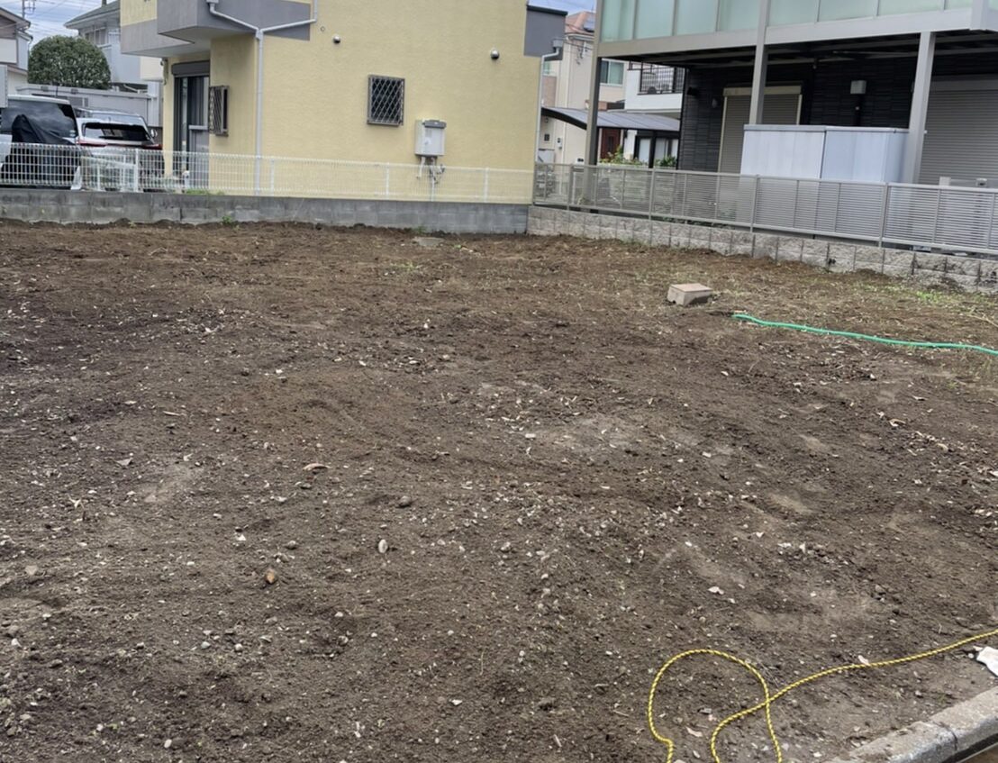 調布市染地の解体工事の画像