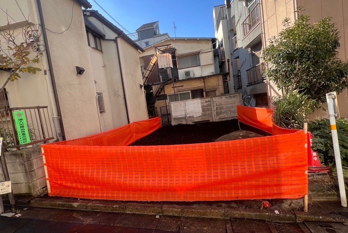 世田谷区太子堂の解体工事の画像