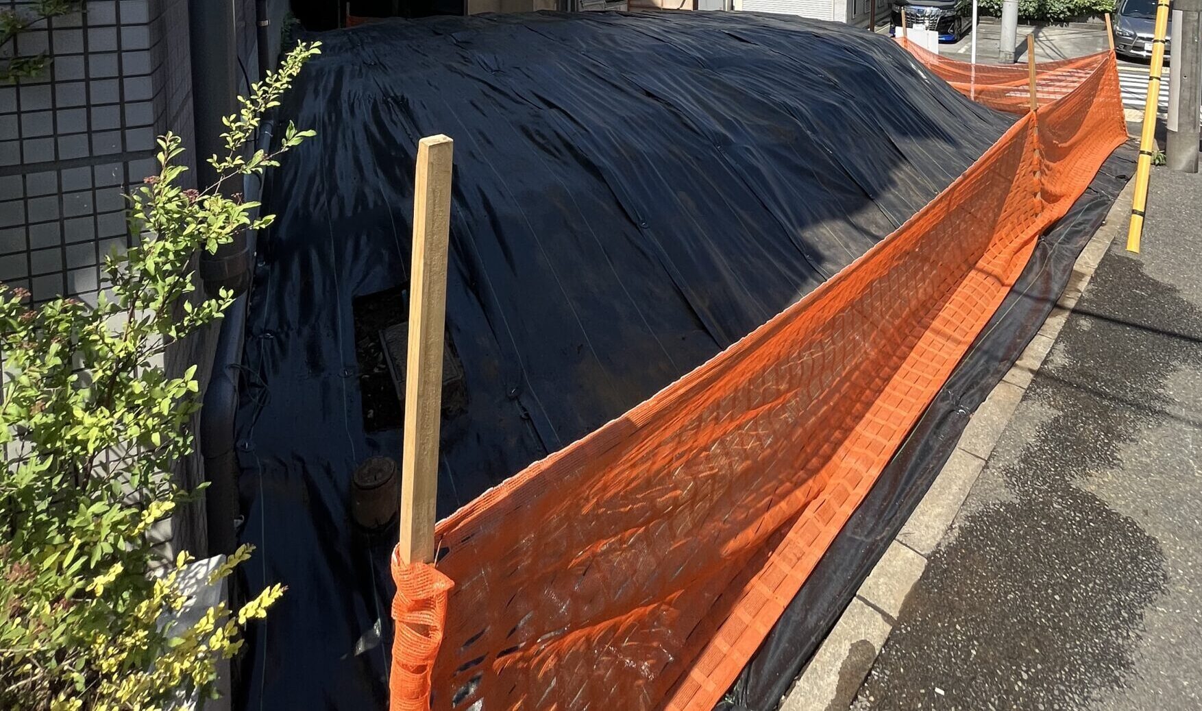 文京区本駒込の解体工事の画像