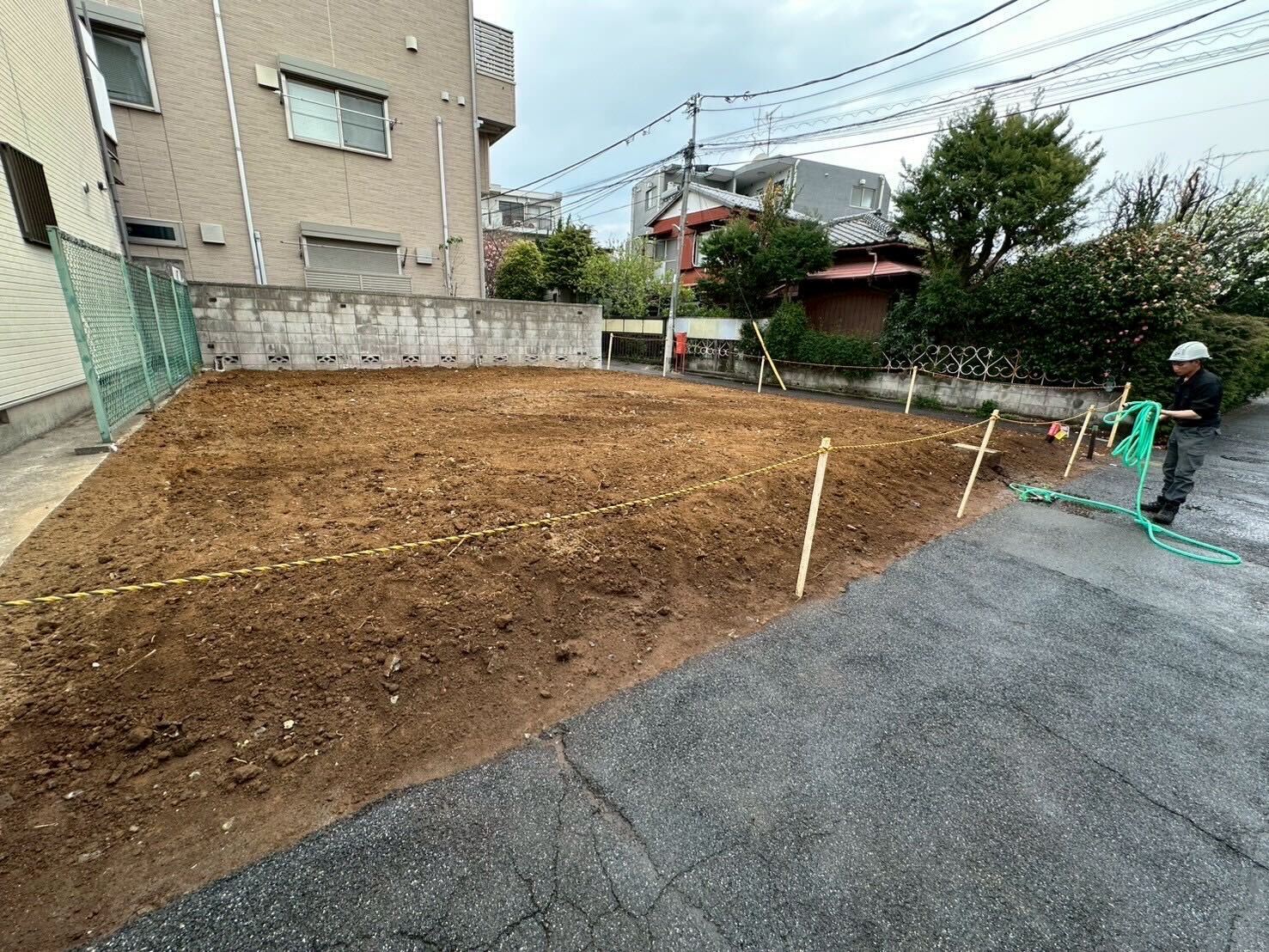 中野区南台の解体工事の画像