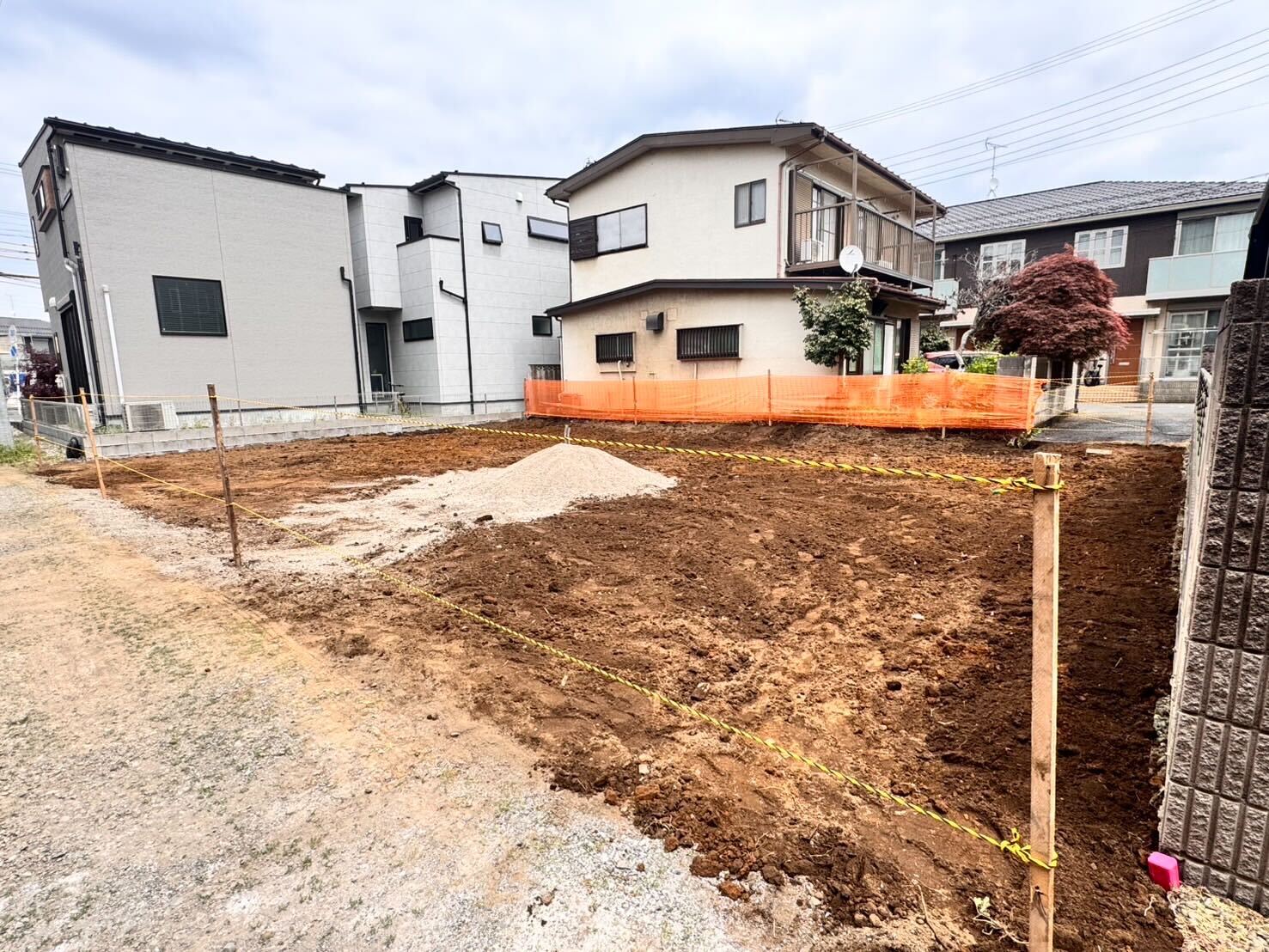 富士見市羽沢の解体工事の画像