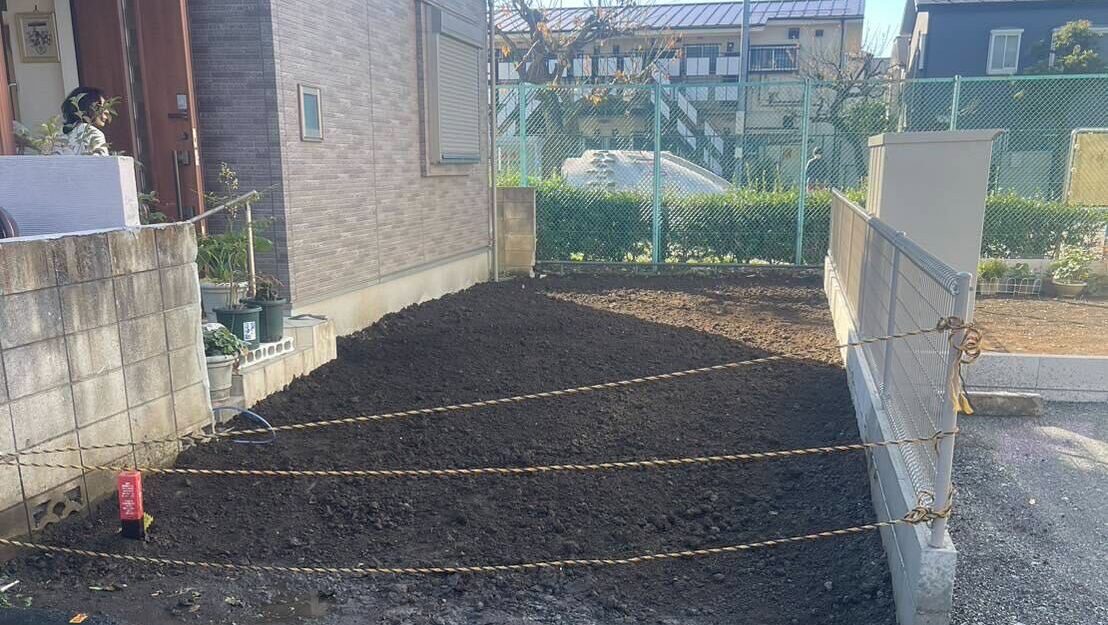府中市朝日町の解体工事の画像