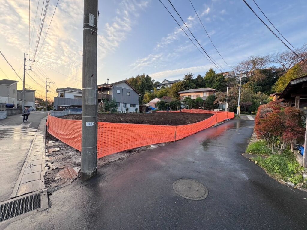 我孫子市白山の解体工事