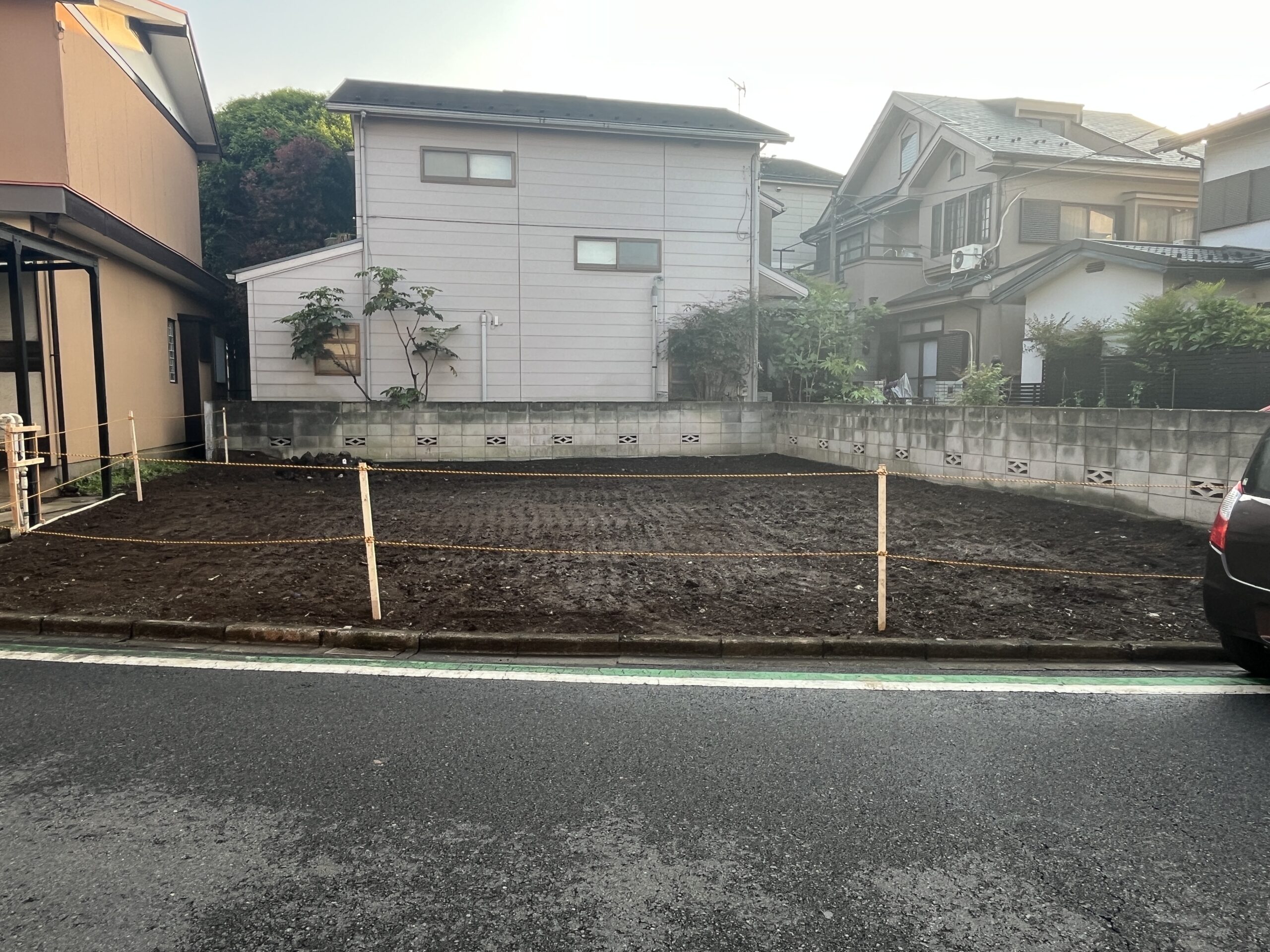 新座市道場の解体工事の画像
