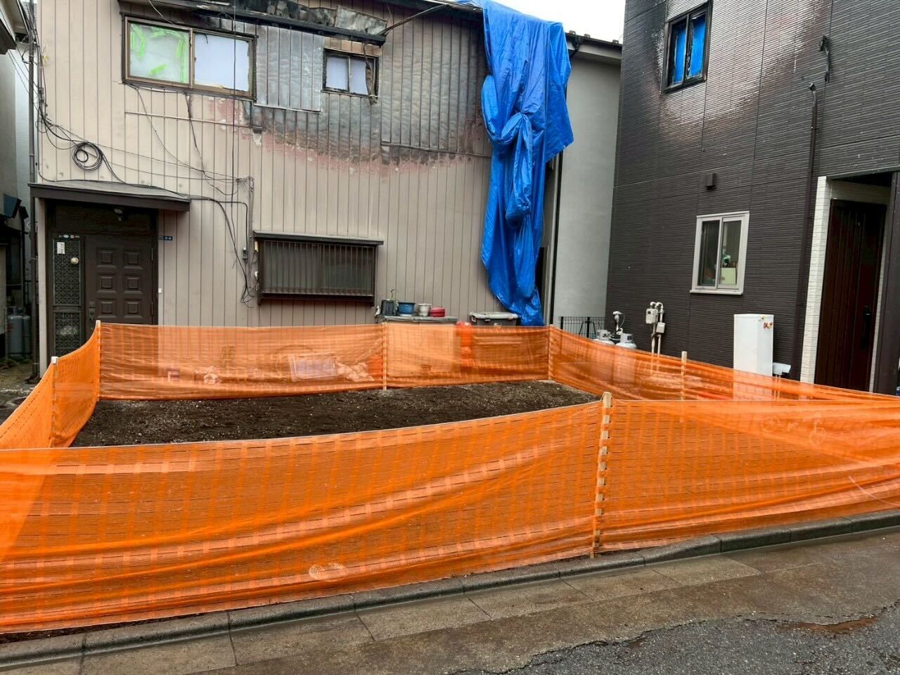 朝霞市膝折町の解体工事の画像