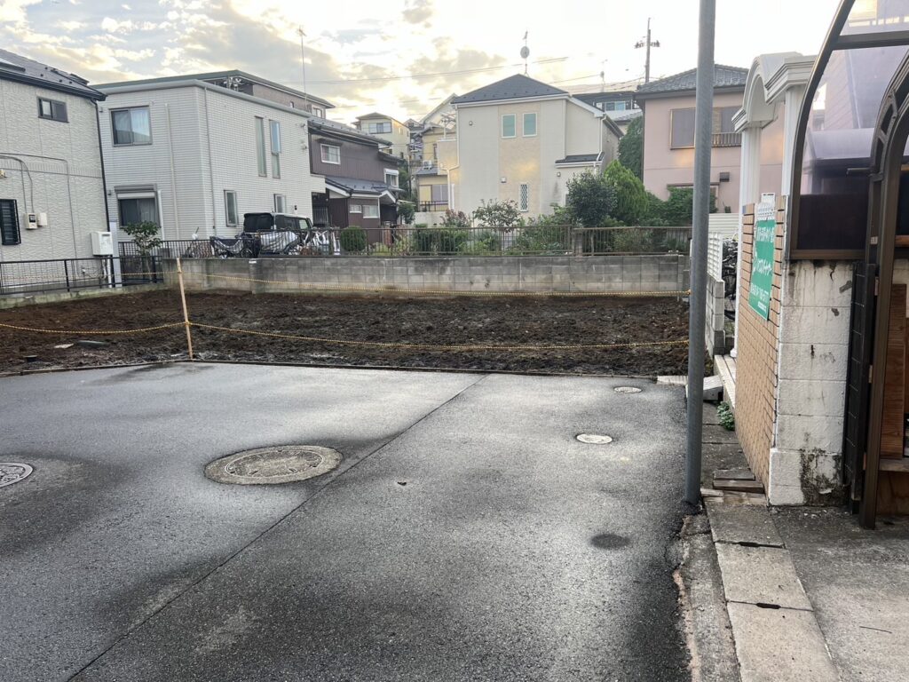 柏市つくしが丘の解体工事