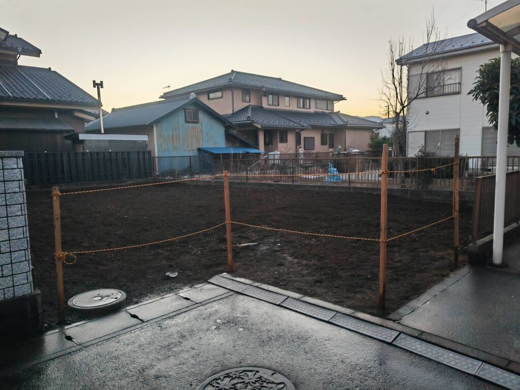 厚木市金田の解体工事