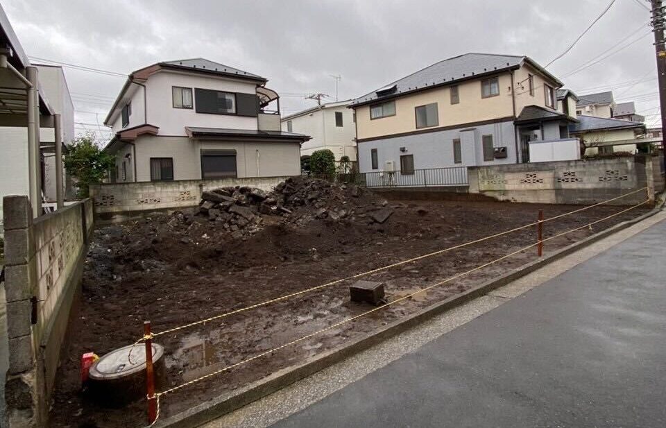 横浜市鶴見区北寺尾の解体工事の画像