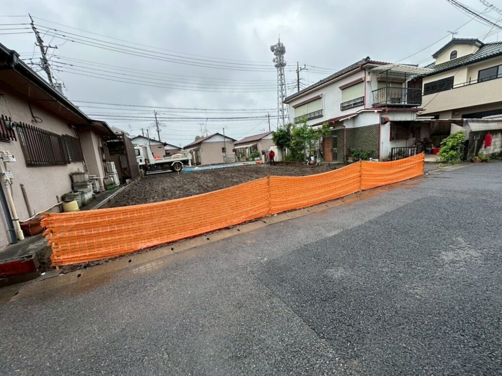 草加市花栗の解体工事