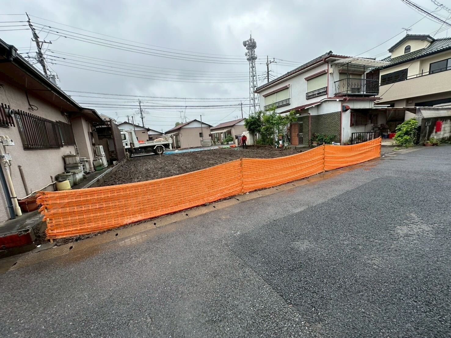 草加市花栗の解体工事の画像