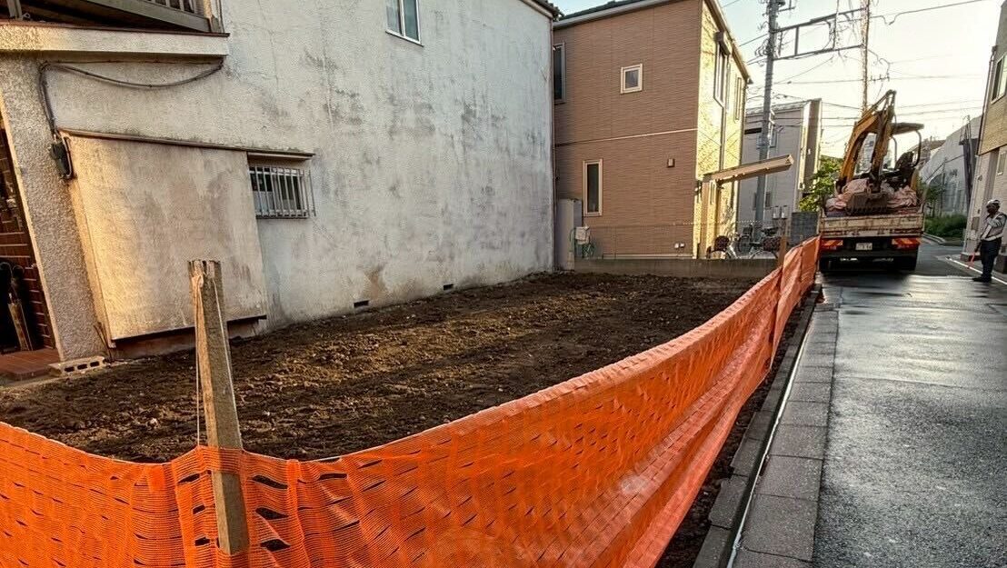 荒川区西尾久の解体工事の画像