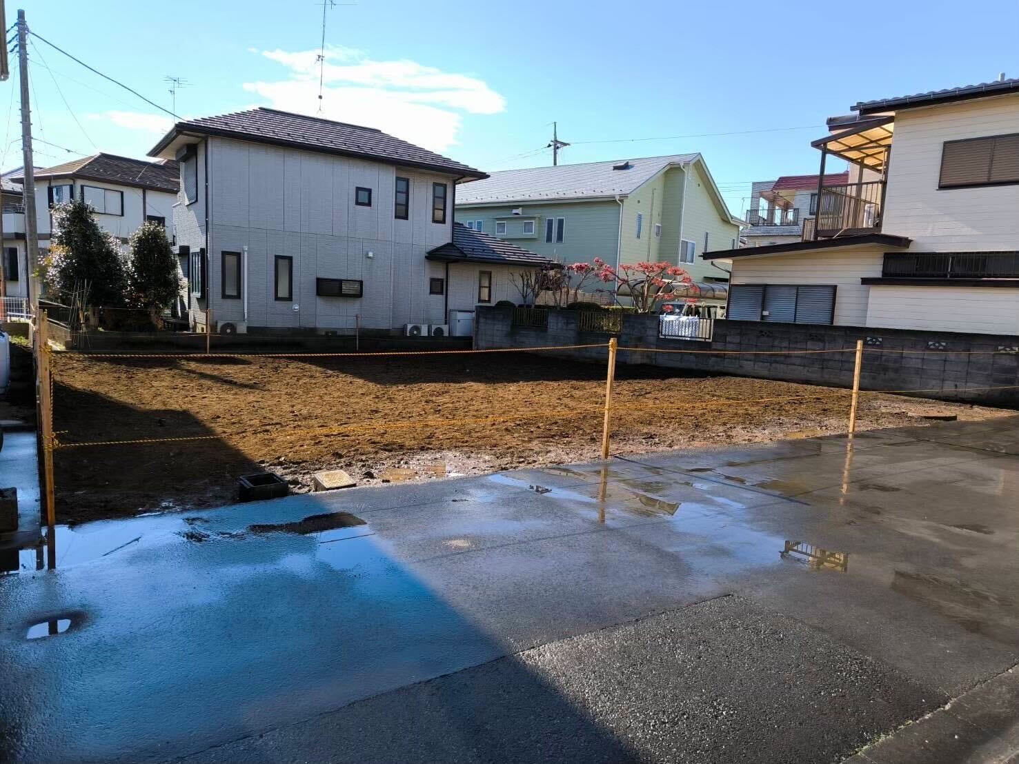 厚木市妻田東の解体工事の画像