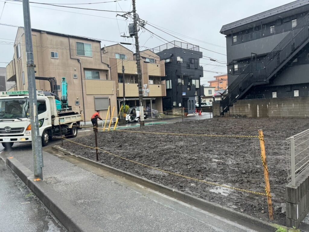 蕨市塚越の解体工事