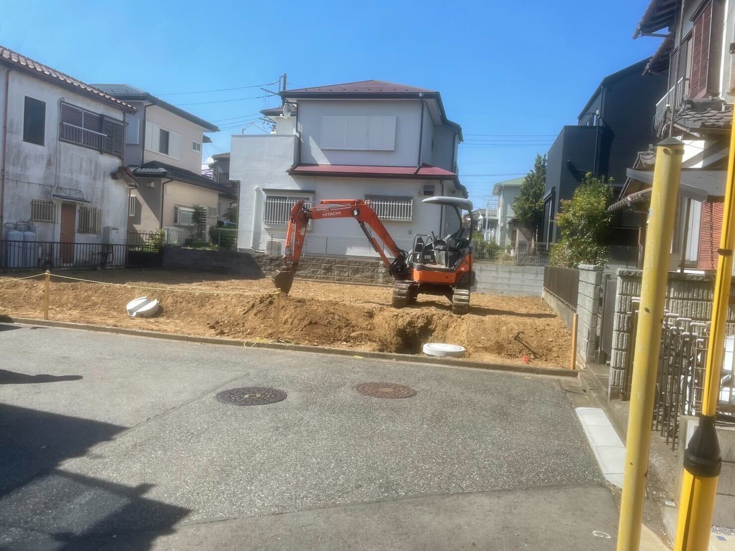 鎌ヶ谷市西佐津間の解体工事の画像
