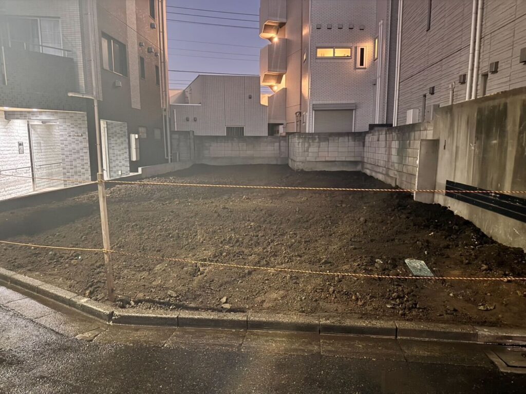北区西ヶ原の解体工事