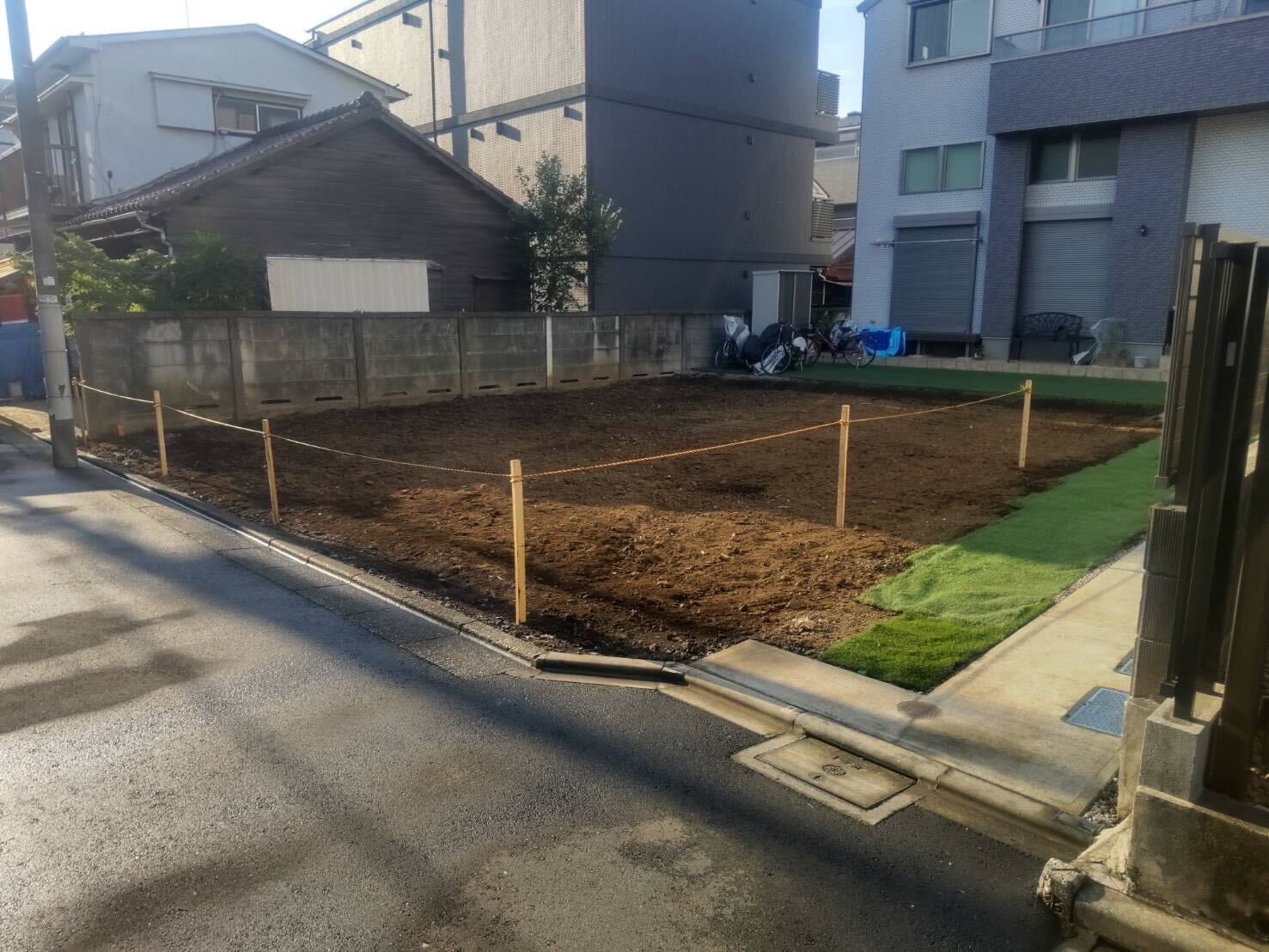 新宿区上落合の解体工事の画像
