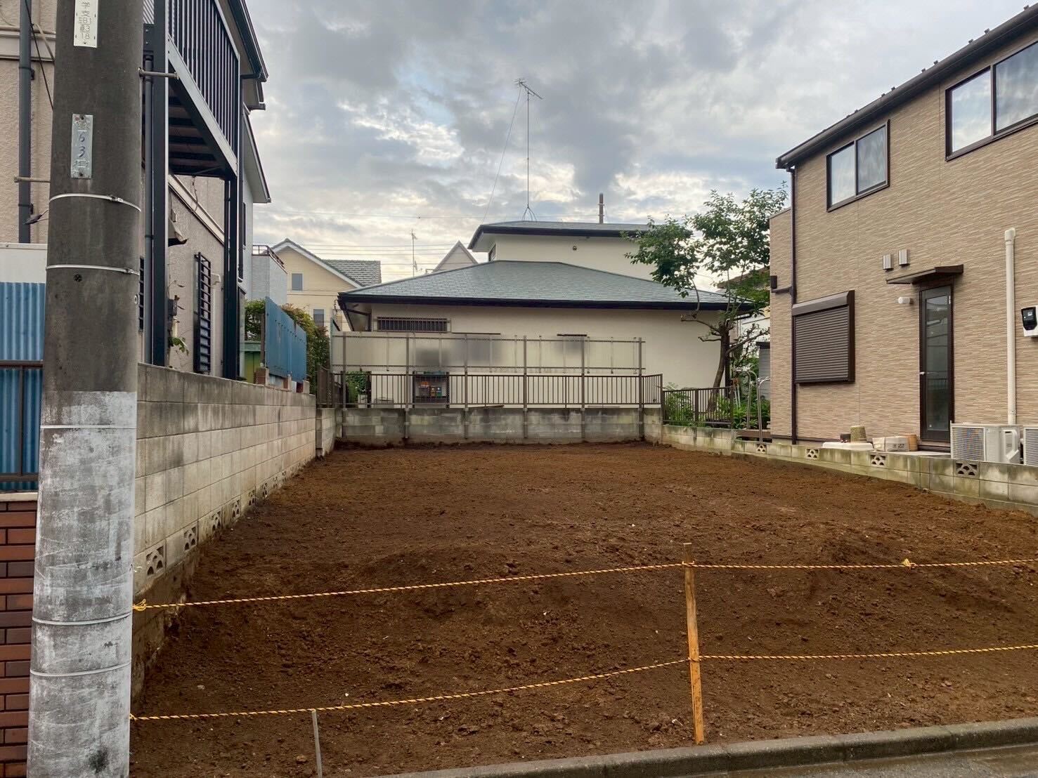 新座市野火止の解体工事の画像