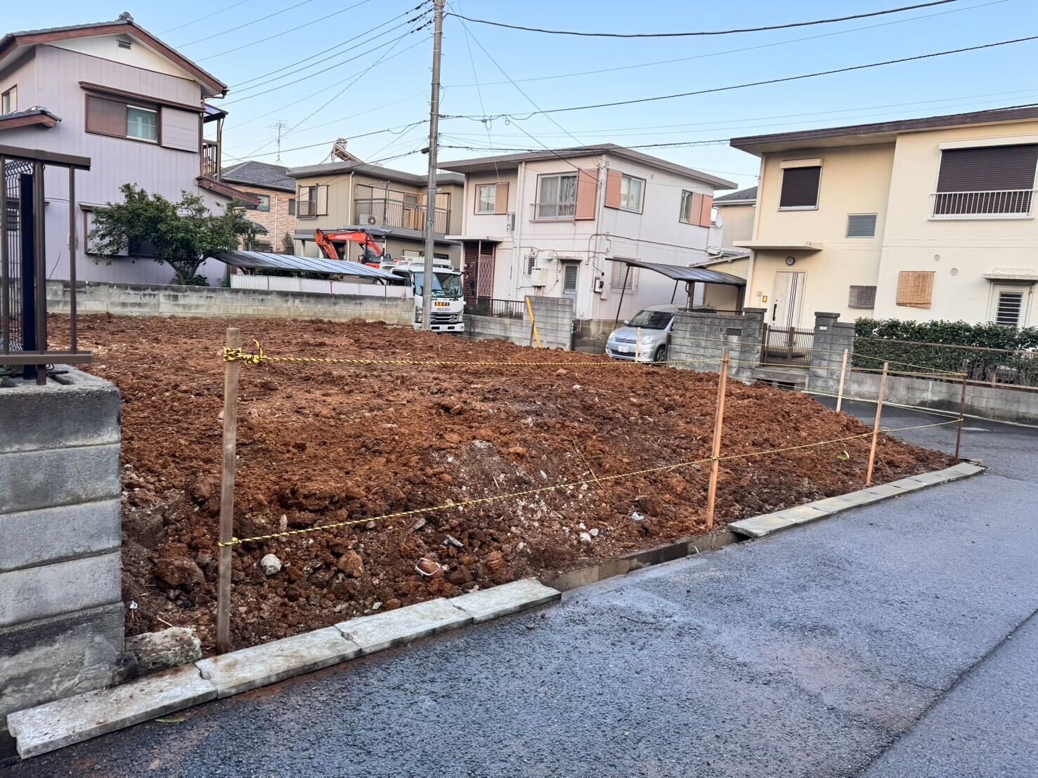 柏市高柳の解体工事の画像