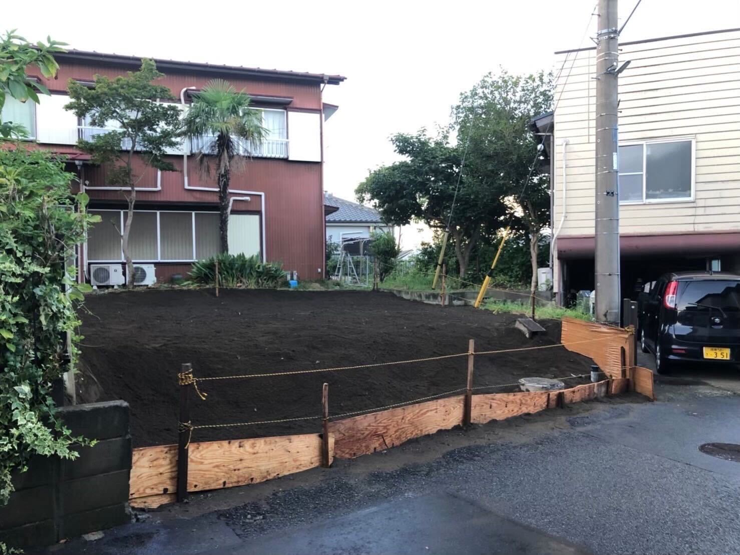 茅ヶ崎市小和田の解体工事の画像