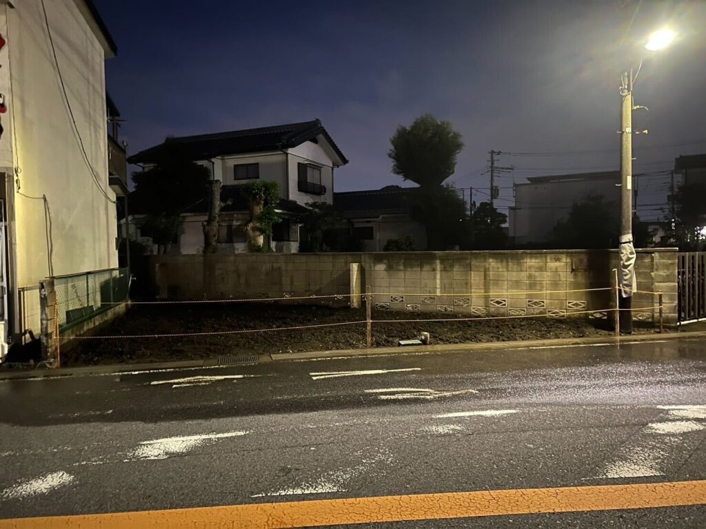 草加市瀬崎の解体工事