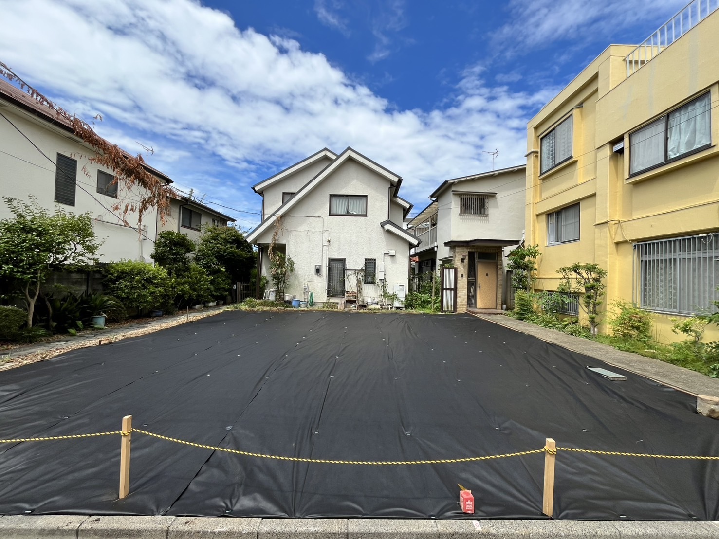 文京区小日向の解体工事の画像