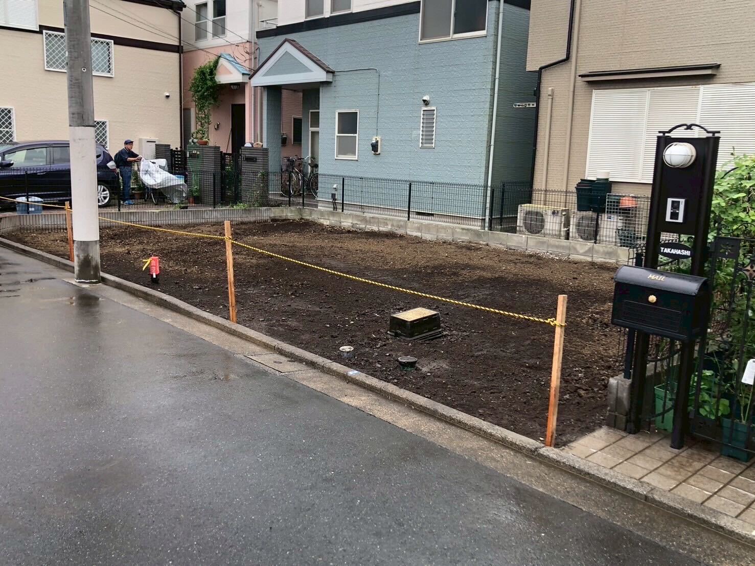 武蔵野市桜堤の解体工事の画像