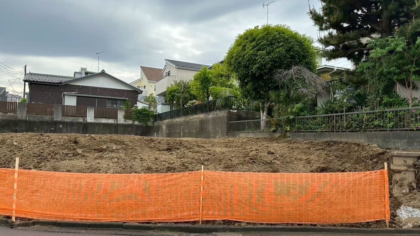 横浜市旭区市沢町の解体工事の画像