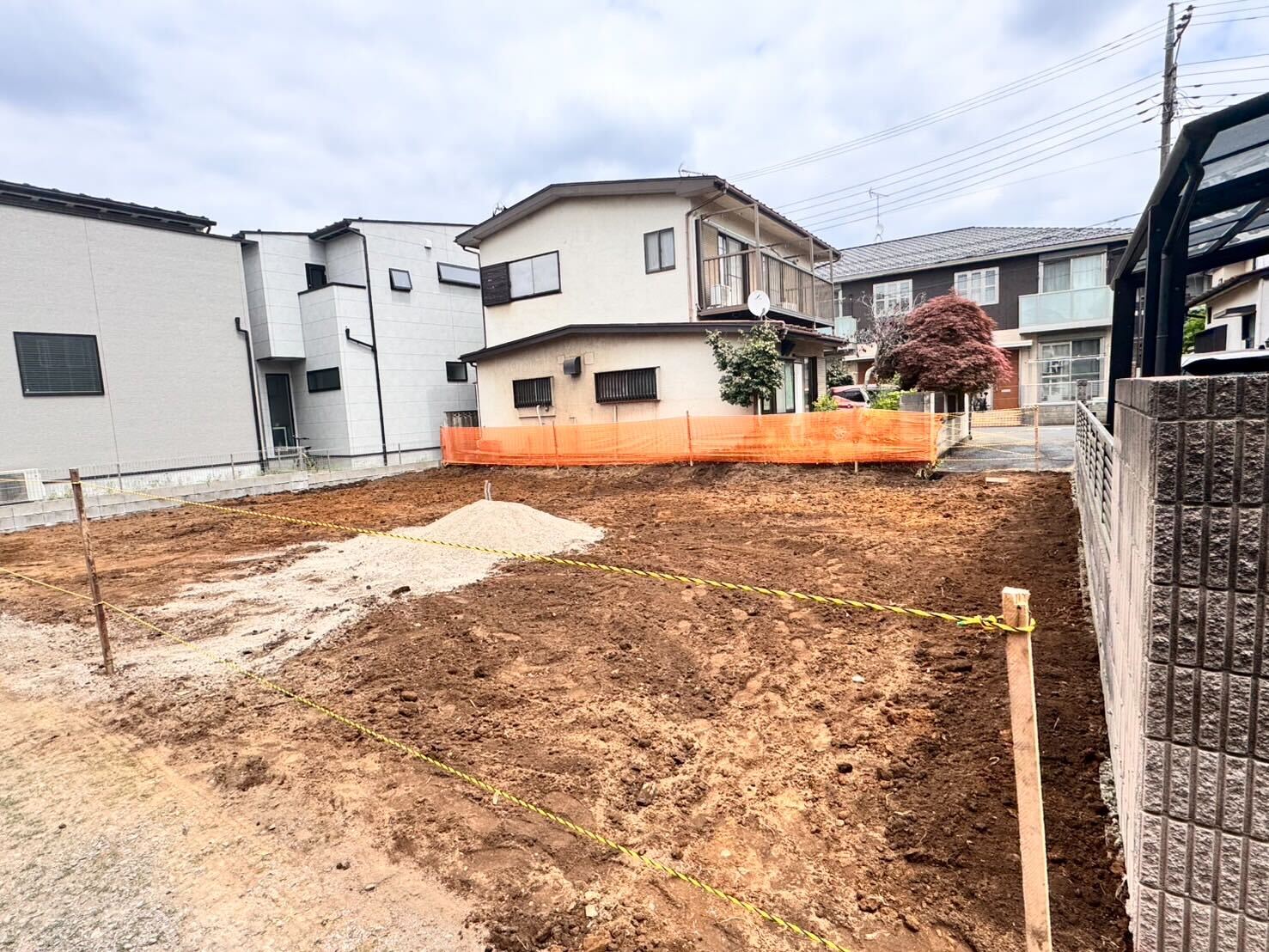 国立市中の解体工事の画像