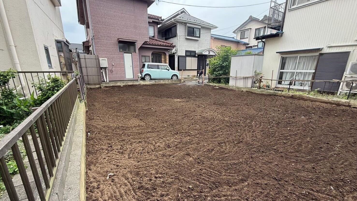綾瀬市上土棚南の解体工事の画像