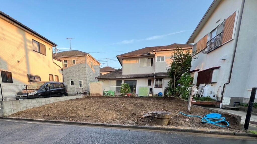 藤沢市西富の解体工事