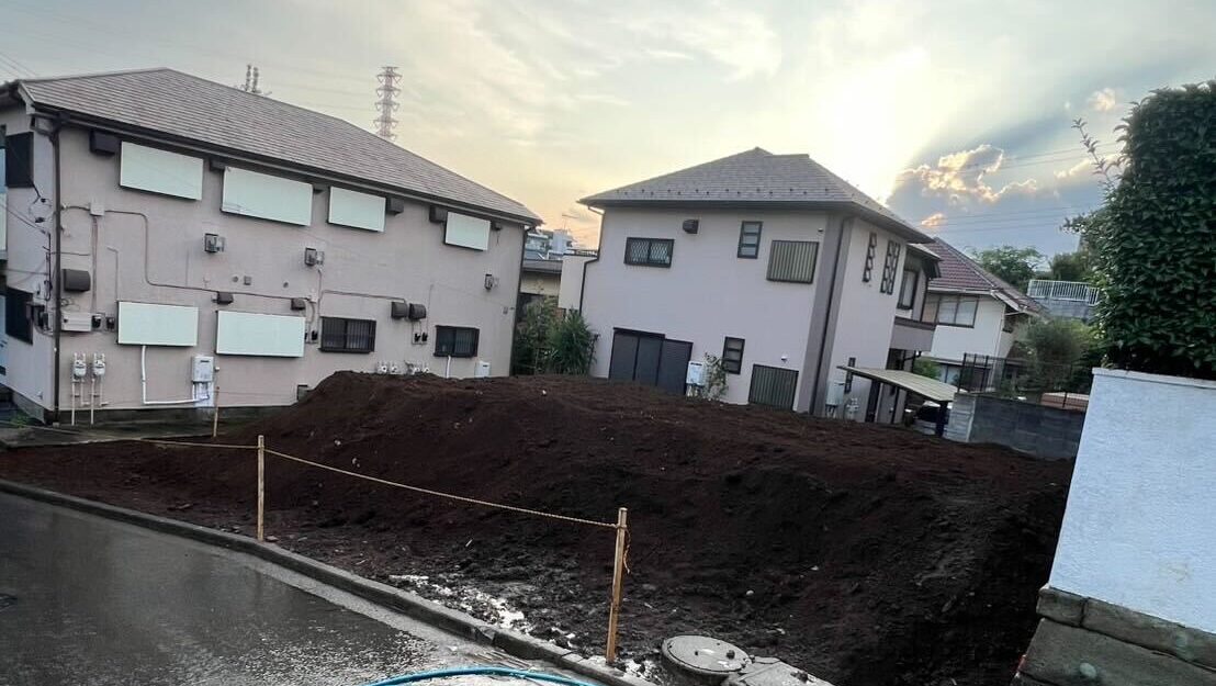 横浜市青葉区藤が丘の解体工事の画像
