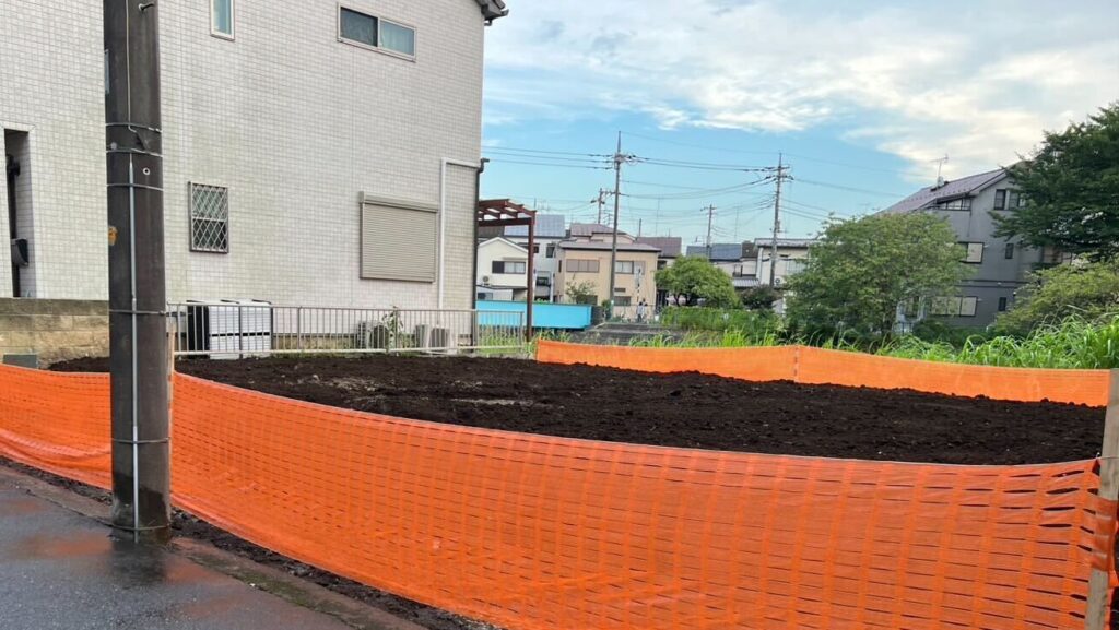 新座市石神の解体工事