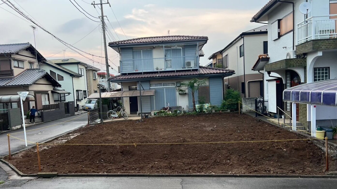 川越市霞ヶ関北の解体工事の画像