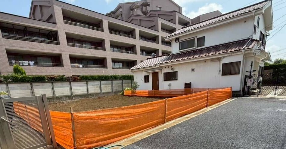 国立市中の解体工事の画像