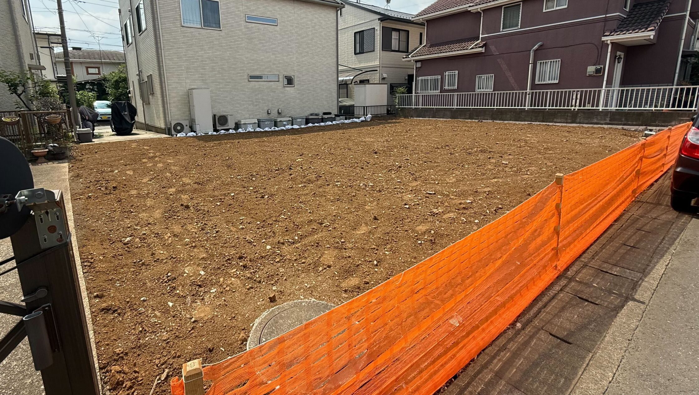 我孫子市台田の解体工事の画像