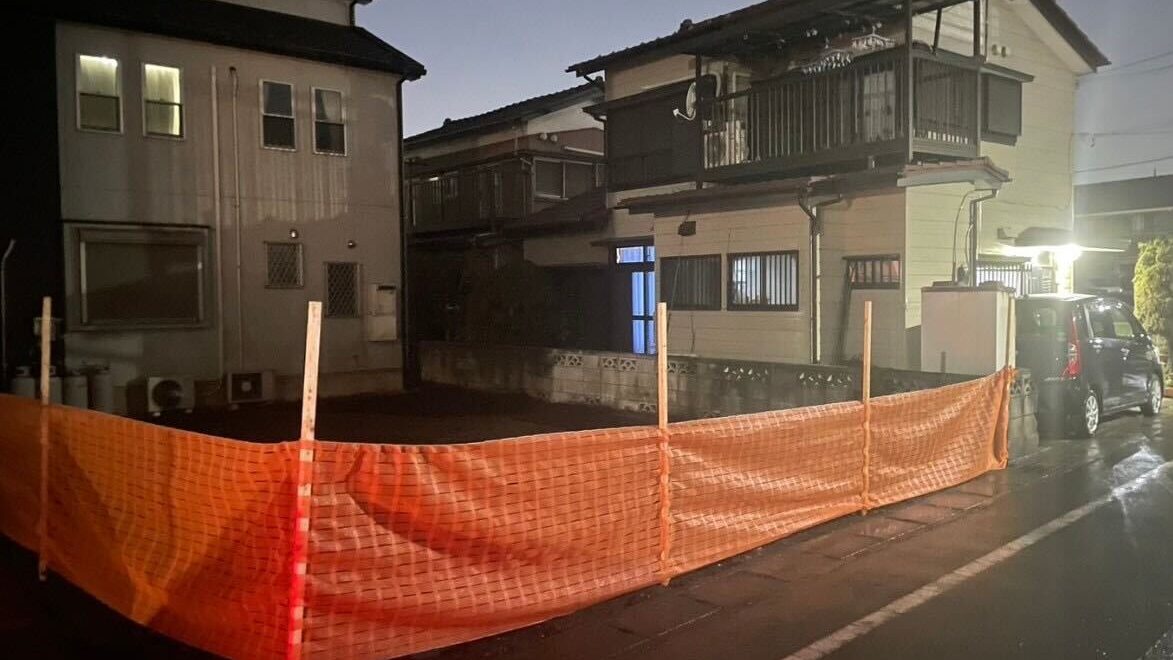 綾瀬市蓼川の解体工事の画像