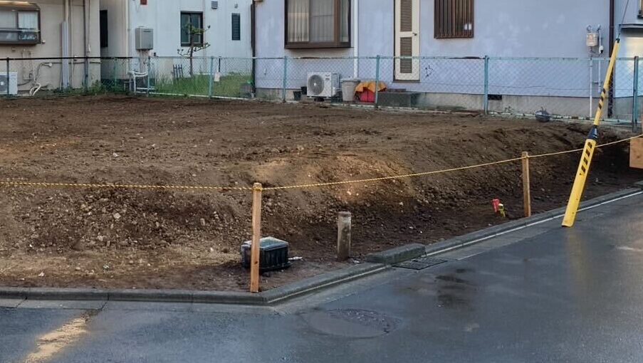 新座市道場の解体工事の画像