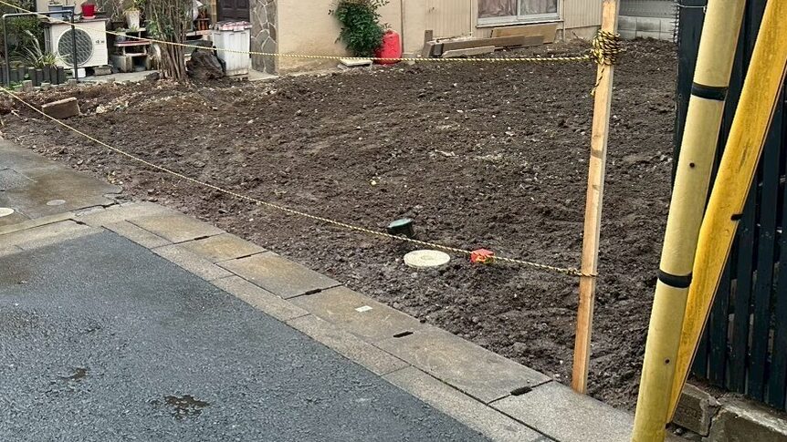 三郷市戸ヶ崎の解体工事の画像