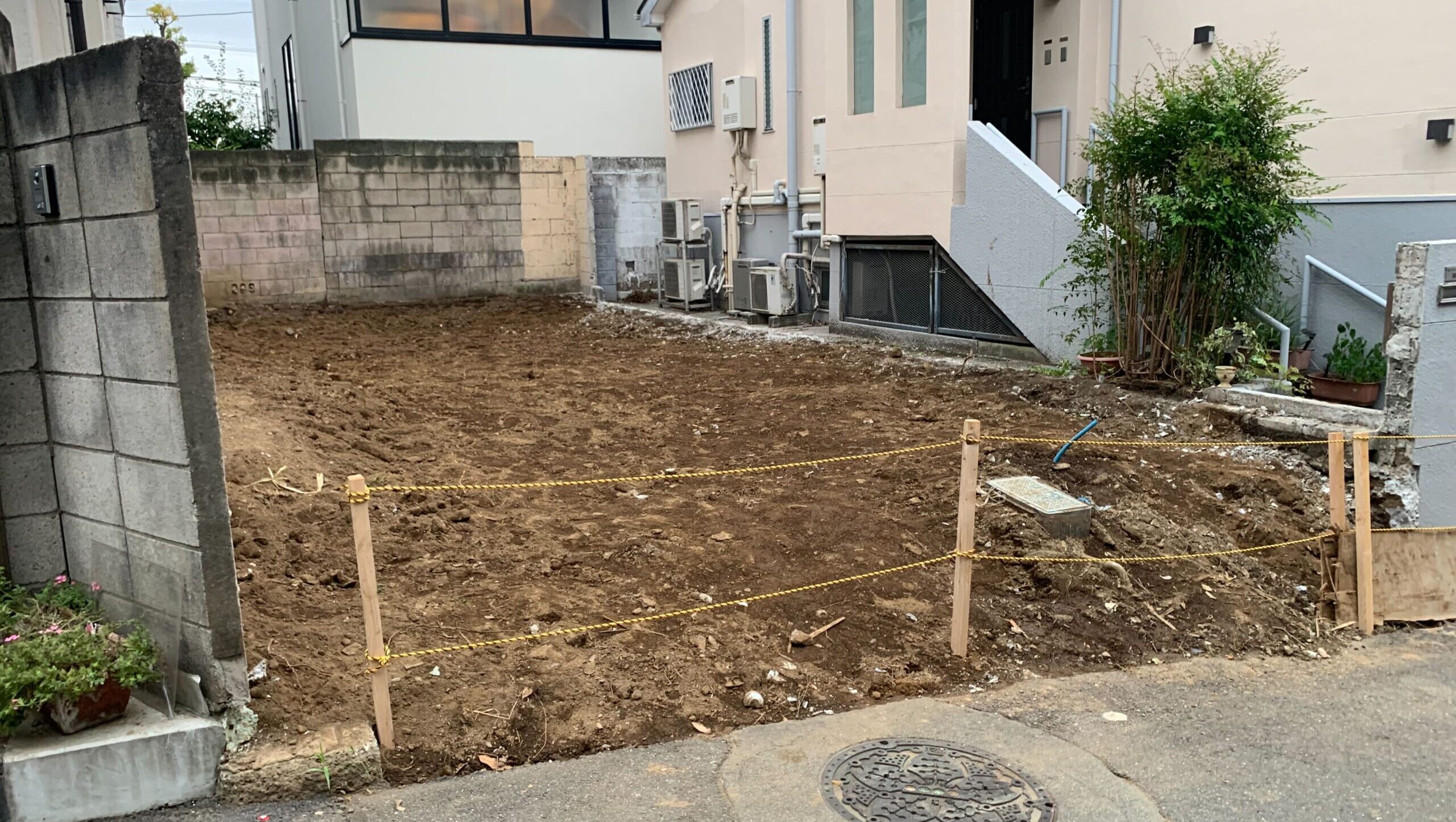 文京区小日向の解体工事の画像
