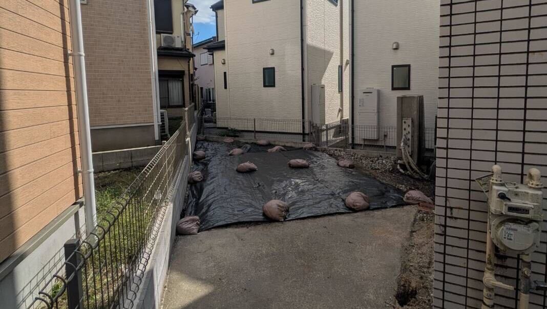 横浜市旭区善部町の解体工事の画像