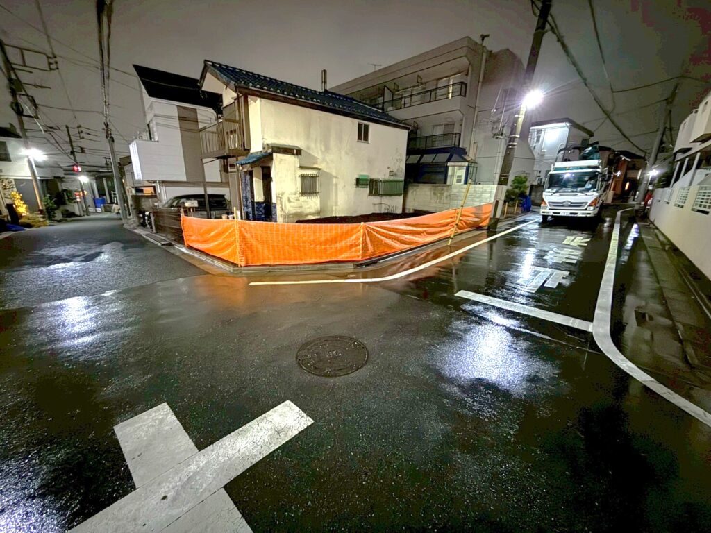 中野区若宮の解体工事