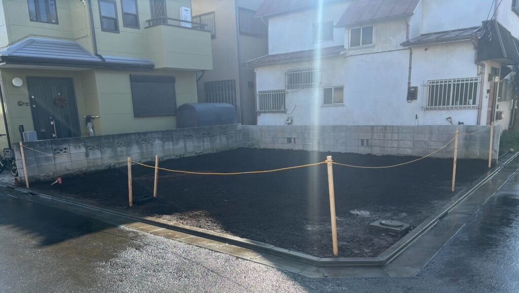 練馬区田柄の解体工事