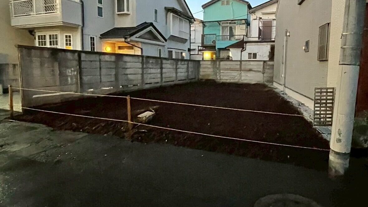 中野区若宮の解体工事の画像