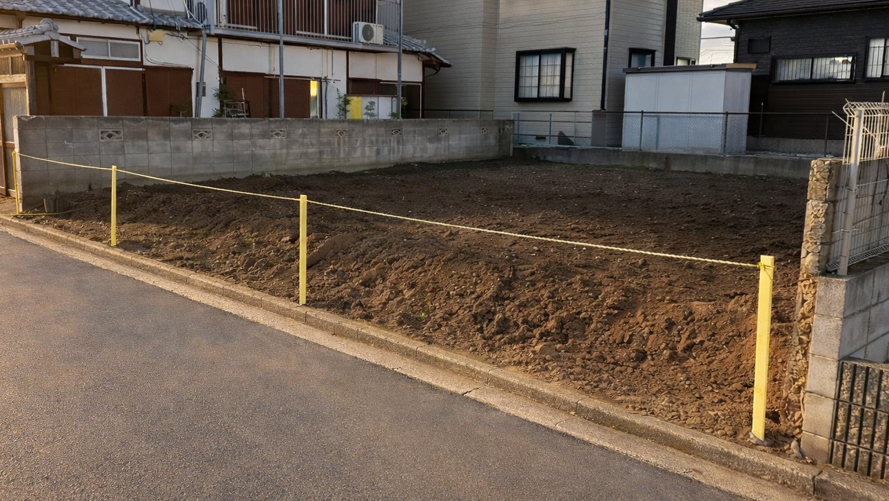 新座市野火止の解体工事の画像